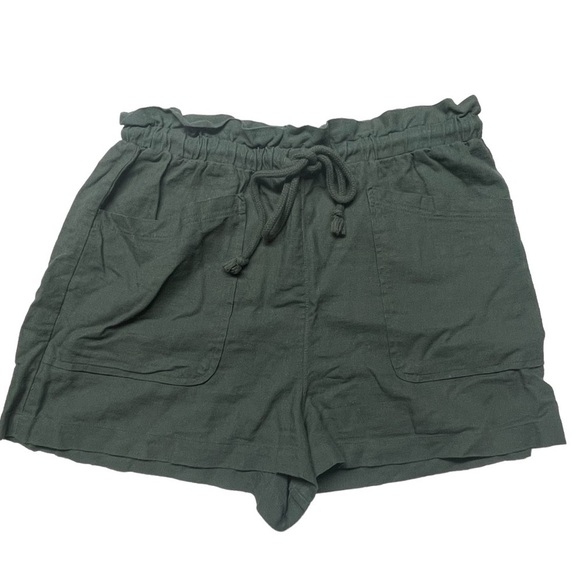 Universal Threads Linen Blend Paperbag Waist Shorts Size Medium - Picture 3 of 10